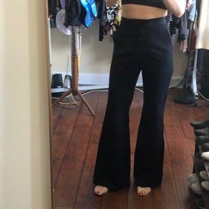 Beautiful Sandro thick high-quality fabric black flares